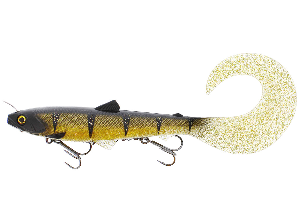 Westin Bullteez Curltail Inline 33cm (230g) Sinking Softbait - Cola Perch