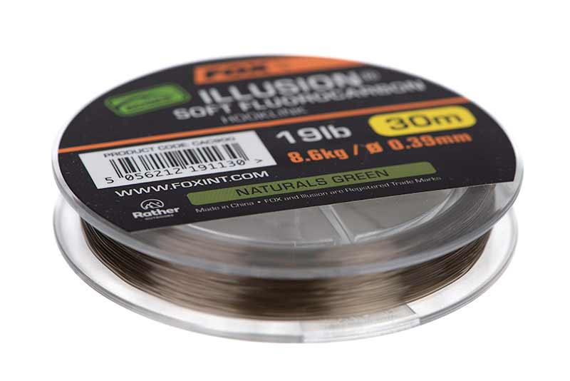 Fox Edges Illusion Soft Fluorocarbon Hooklink Naturals Verde