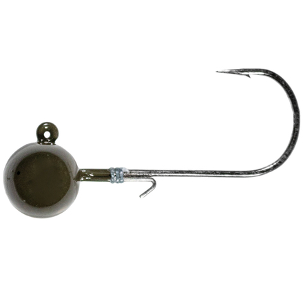 LMAB Tungsten Round Jig Green Pumpkin Taglia 3/0