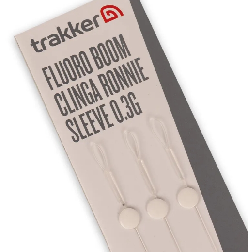 Trakker Fluoro Boom 0.3g Clinga Ronnie Sleeve 13.6kg (19cm) (3 pezzi)