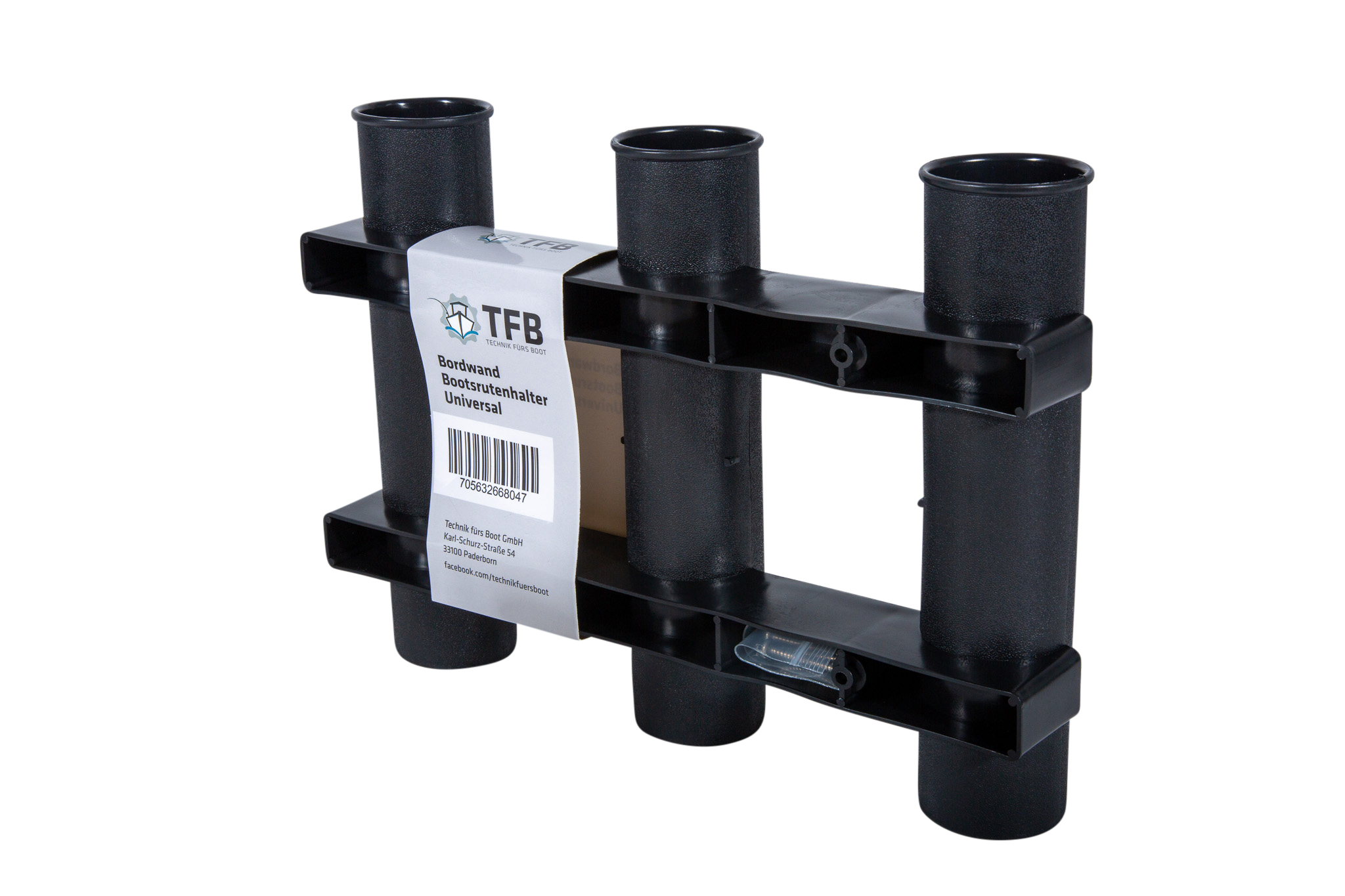 Supporto per Canna Universale da Muro TFB - Nero