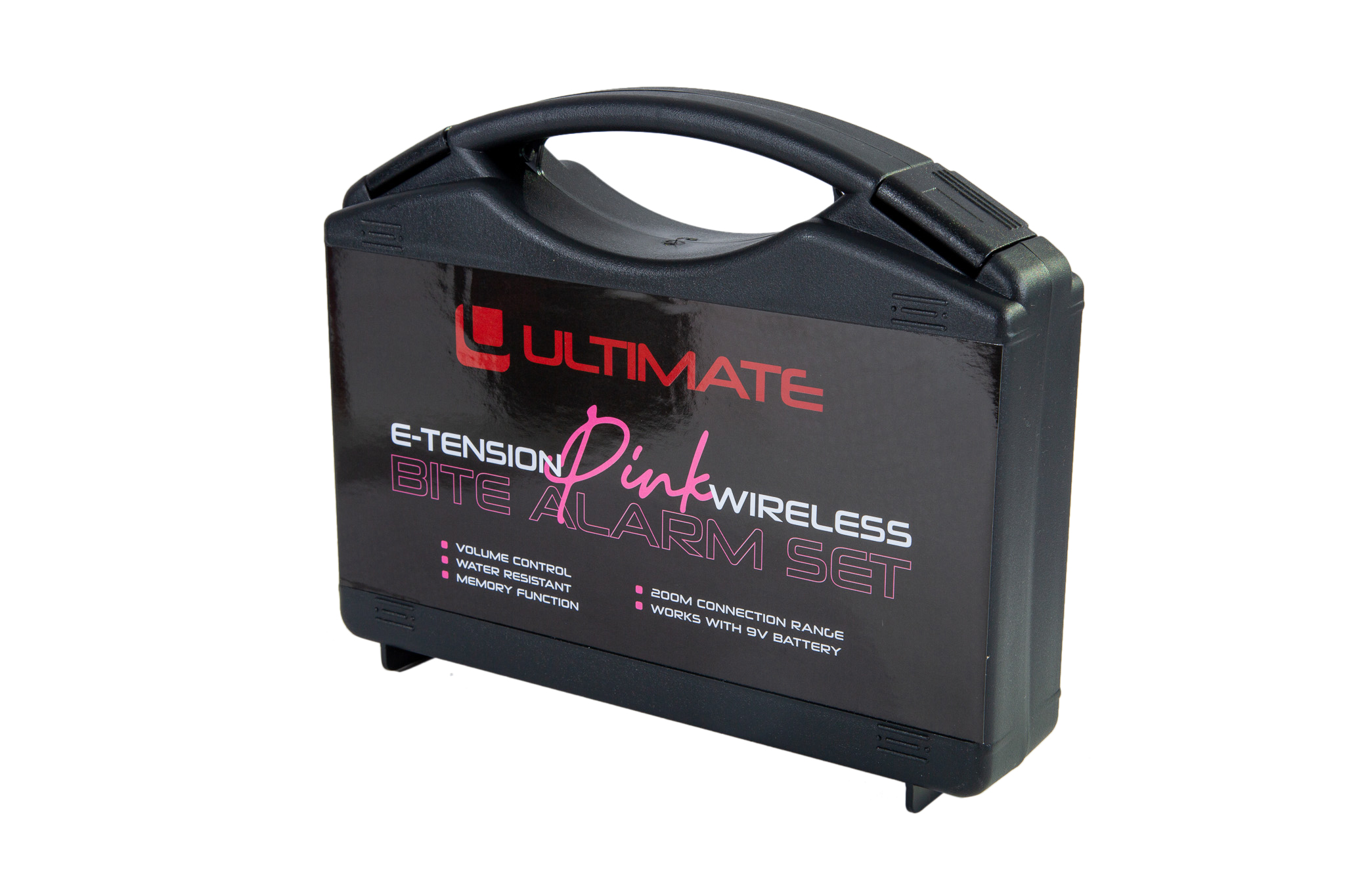 Set di Allarmi morso/Poggiacanne Ultimate E-Tension Pink