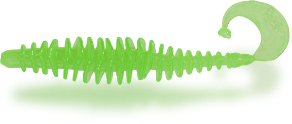 Magic Trout T-worm Twister 5,5cm - Neon Verde