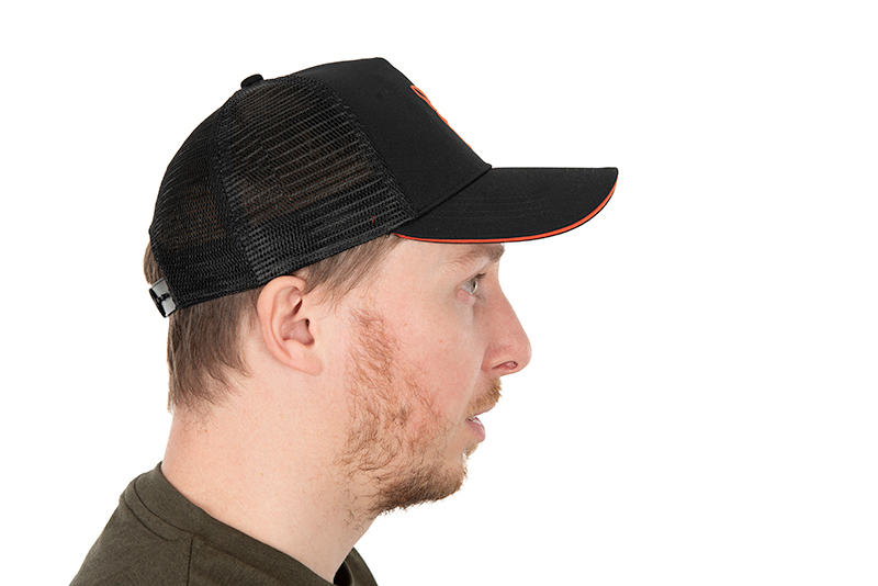 Cappello Trucker Fox Collection - Black & Orange