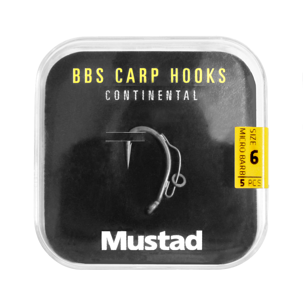 Mustad BBS 30 Carp Hooks Pack Ami da Carpa (6 pacchetti + Multi Box)