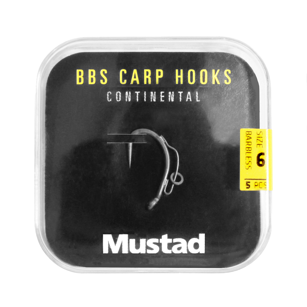 Ami da Carpa Mustad BBS 30 Carp Hooks Barbless Pack (6 packages + Multi Box)