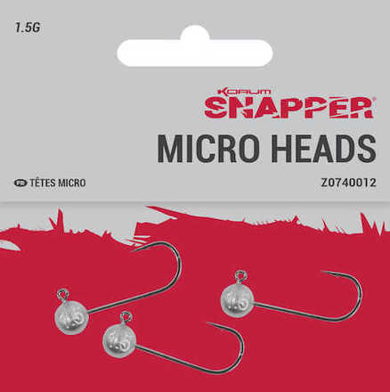 Korum Snapper Micro Heads Size 4 (3 pezzi)