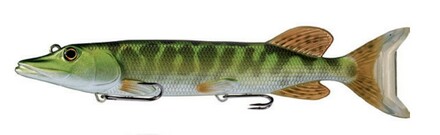 Esche Livetarget Pike Swimbait (Juvenile) Sinking Metallic/Green 20cm (90g)