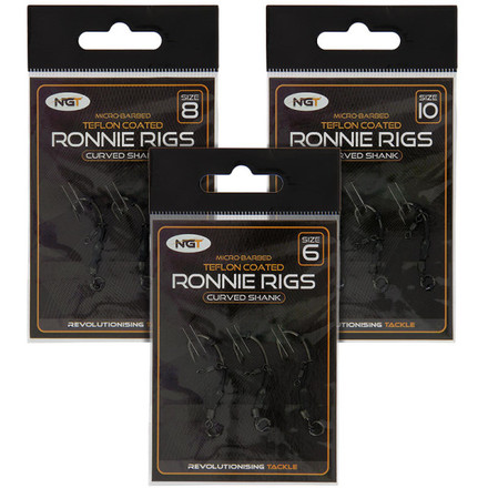 NGT Ronnie Rigs - 3 Pack con Ami in Teflon