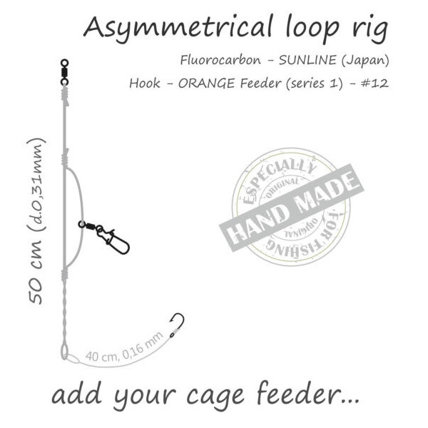 Life-Orange Feeder Rig Asymmetrical Loop senza Feeder