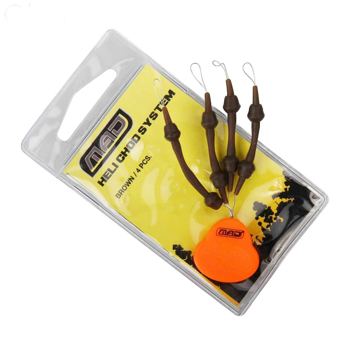 Carp Tacklebox, riempito con materiali top da carpa! - Mad Heli Chod System Brown