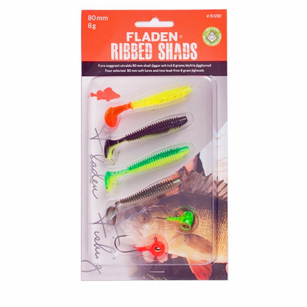 Fladen Soft lure assortment Ribbed Shad