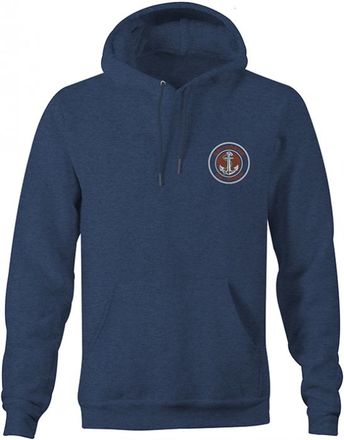 Grundens Sweat Displacement Felpa con cappuccio Navy Heather