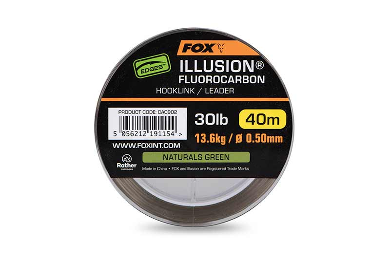 Fox Edges Illusion Fluorocarbonio 40m Naturals Verde