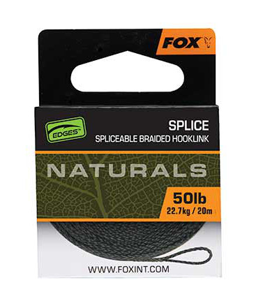 Materiale da Rig per Carpe Fox Naturals Splice Hooklength 20m (50lb)