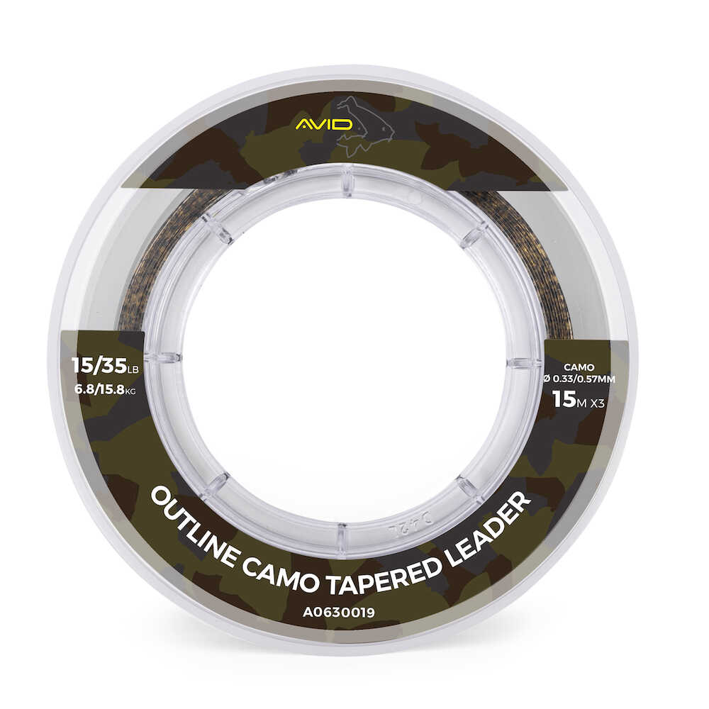 Avid Outline Camo Tapered Leader (3 pezzi)