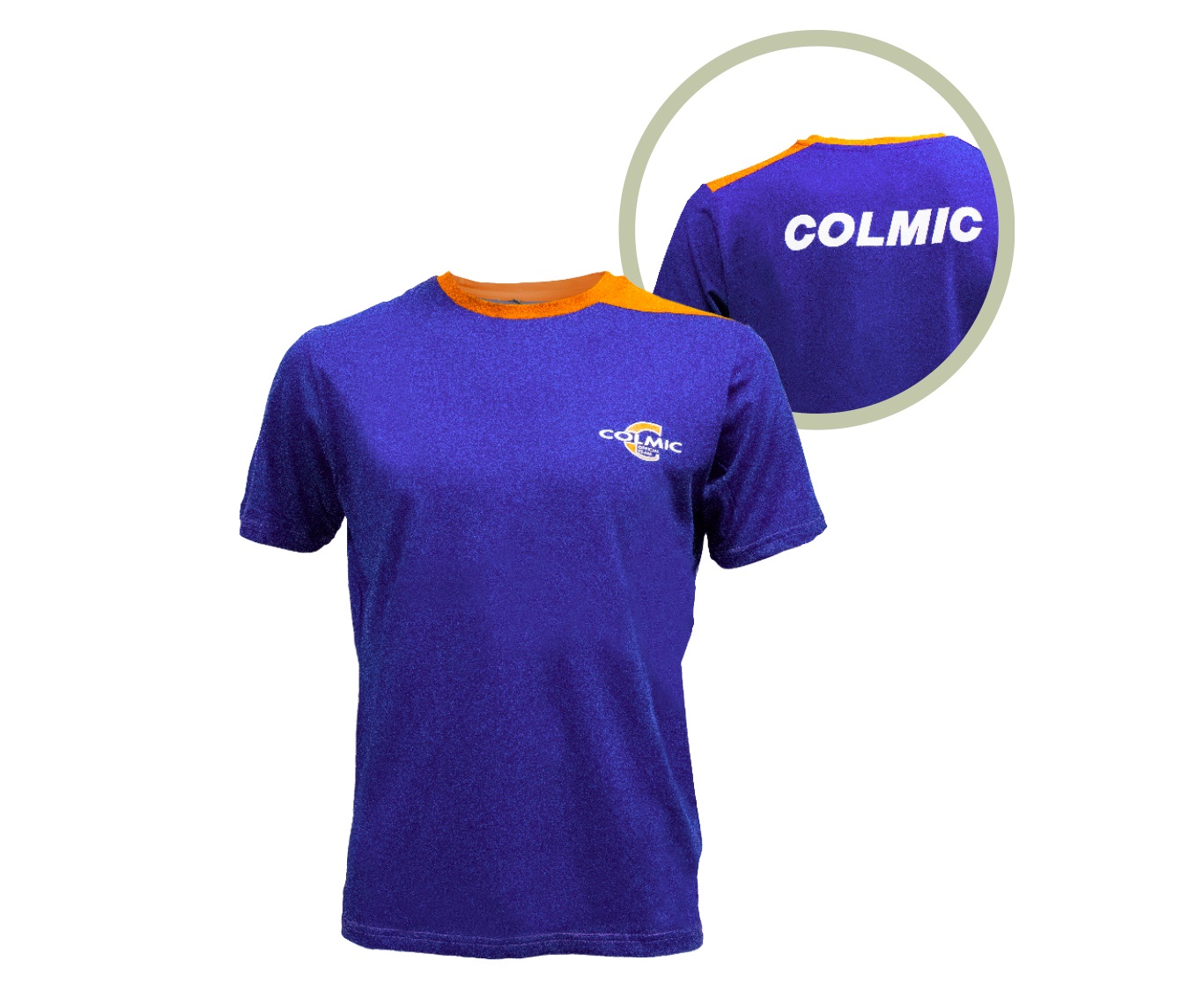 Colmic T-Shirt: Blu/Arancione