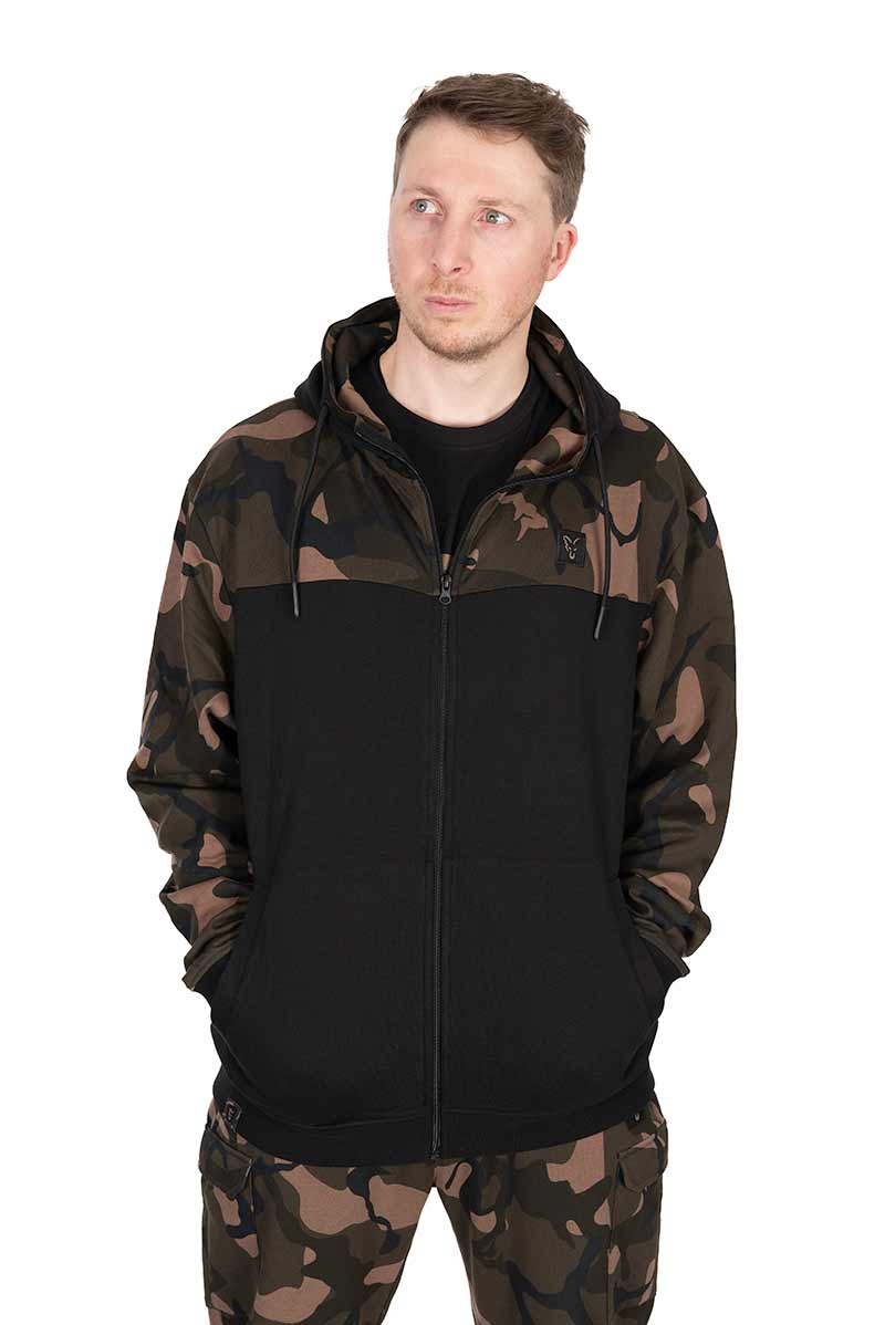 Felpa Fox LW Black/Camo Split Zip