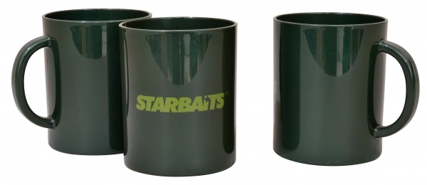 Super Adventure Carp Box Deluxe, confezione con accessori per terminali da marche rinomate! - Starbaits Mug Set, Dark Green