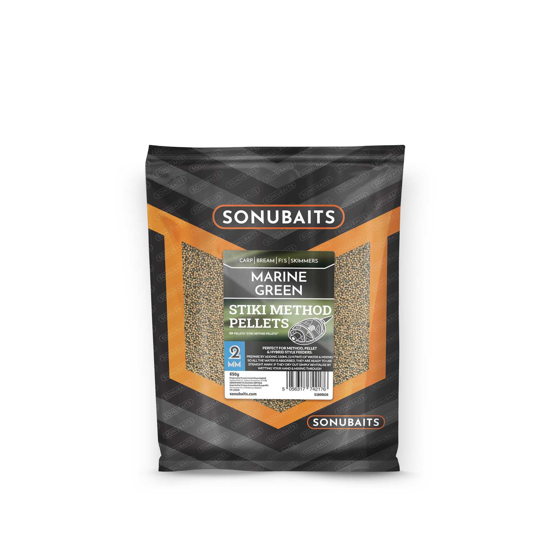 Sonubaits Stiki Marine Verde Method Pellets (650g)