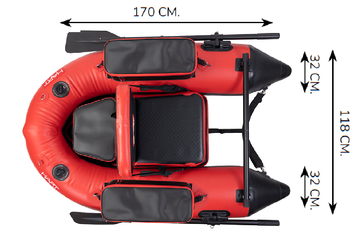 Hart Sikkario X-Black Float Tube Bellyboat