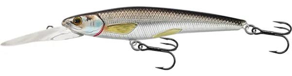 Livetarget Lures Rainbow Smelt Crankbait Suspend Deep 9.1cm (9g) - Silver/Black