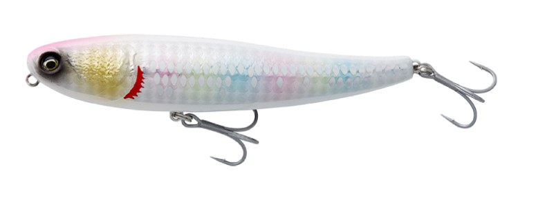 Savage Gear Bullet Mullet Esca di Superficie 10cm (17.3g) - LS White Candy