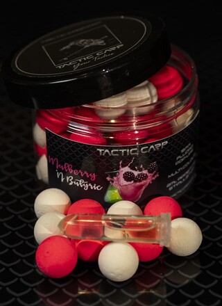 Tactic Carp Mulberry 'n Butric Pop Ups 15mm (Incl. Stimolante dell'Appetito)