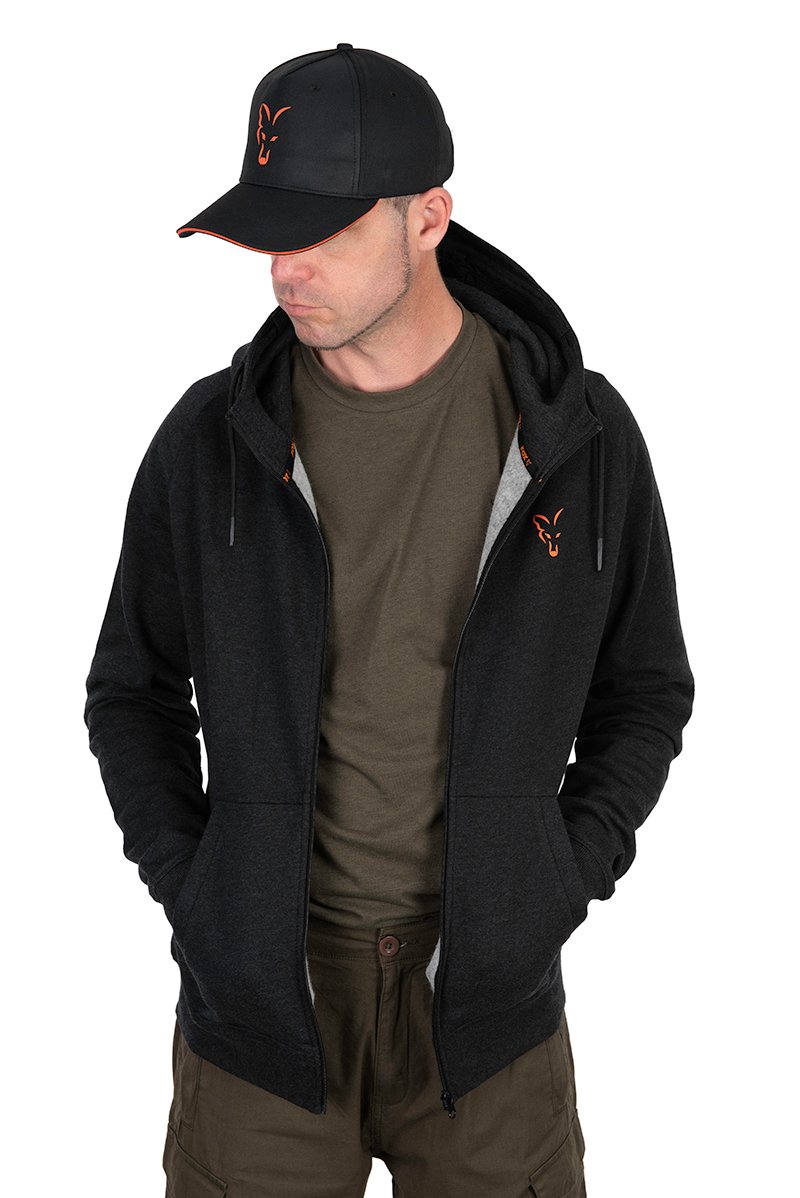 Maglione Fox Collection LW Hoody Black & Orange