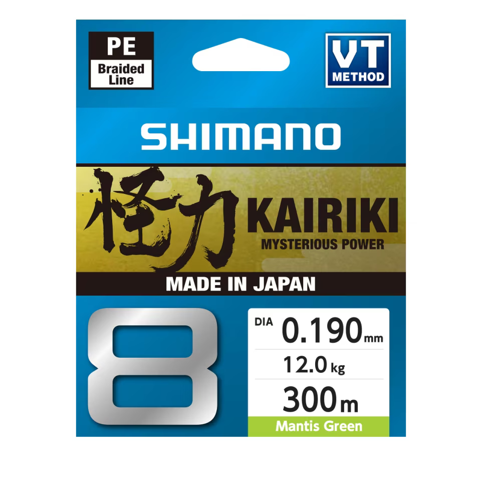 Lenza Intrecciata Shimano Kairiki 8 Green 300m