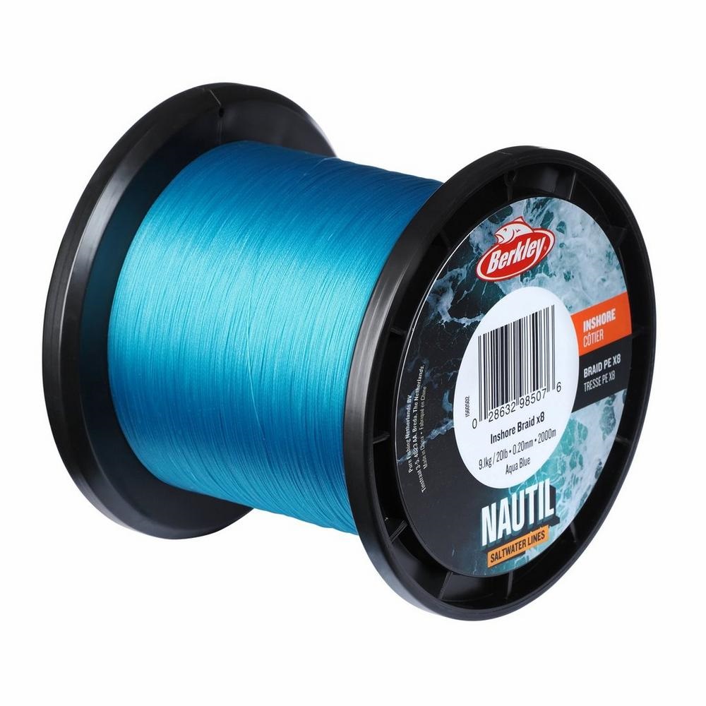 Berkley Nautil Inshore x8 Lenza Intrecciata Aqua Blue 2000m