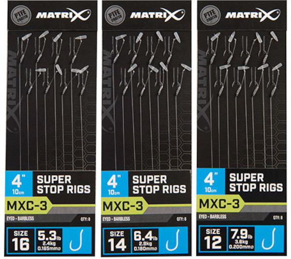 Matrix MXC Rigs Barbless - Matrix MXC-3 Super Stop