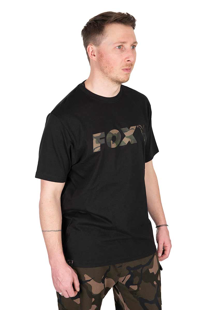 Maglietta Fox Black Camo Logo