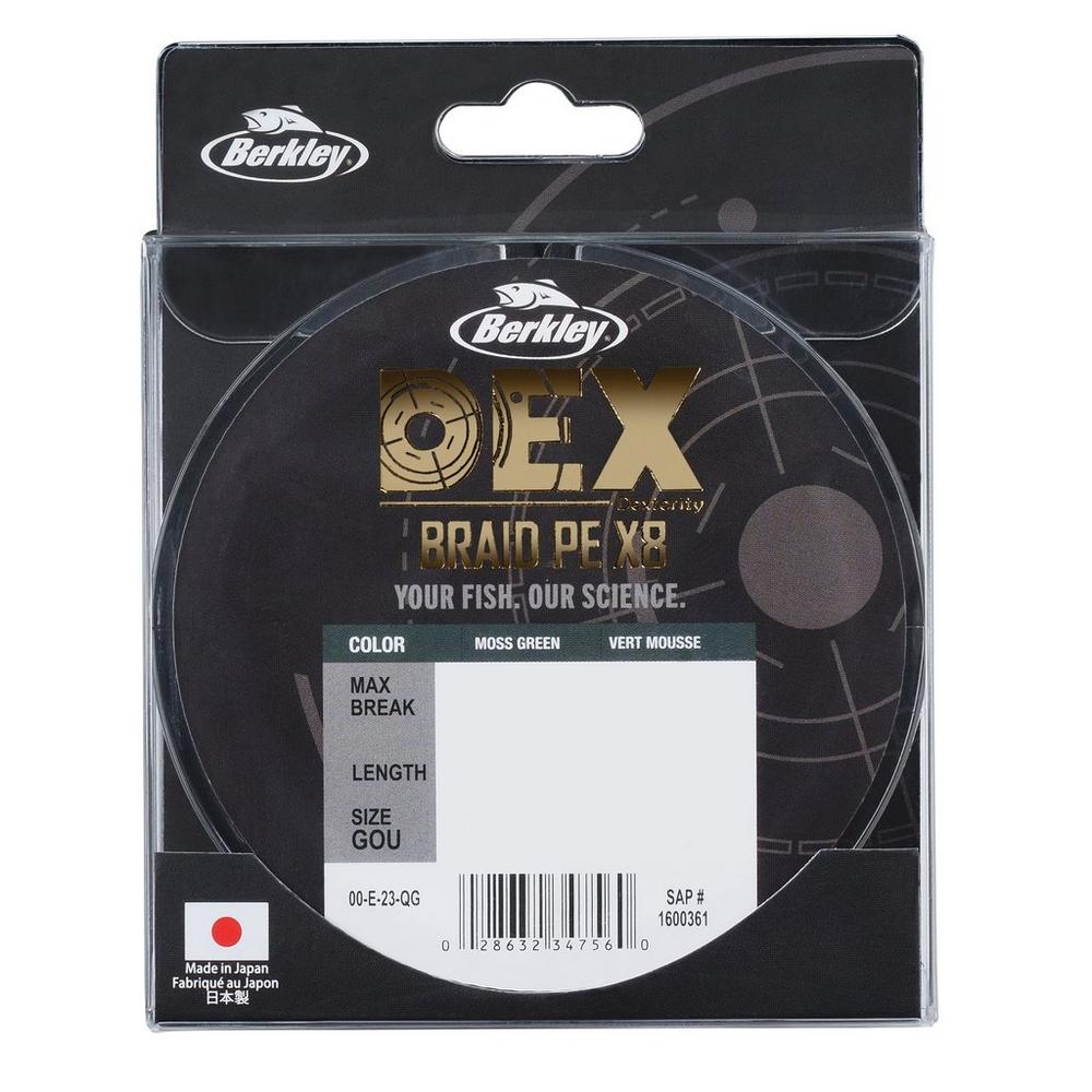 Berkley Dex X8 PE Lenza Intrecciata Moss Green (300m)