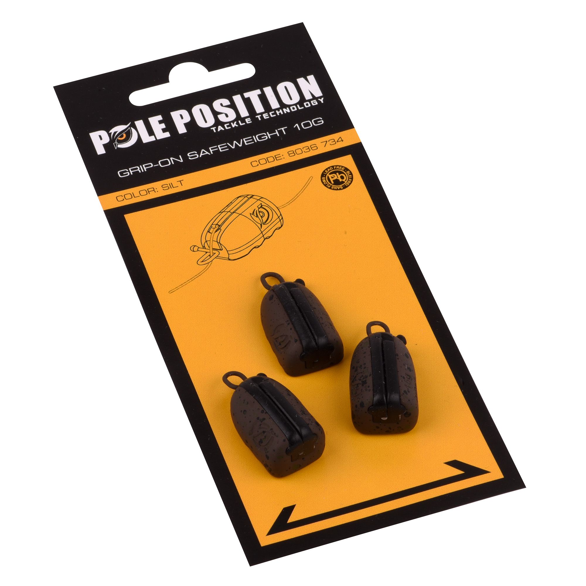 Piombo per Carpe Pole Position Gip-On Safeweight Zinc (3 pezzi)