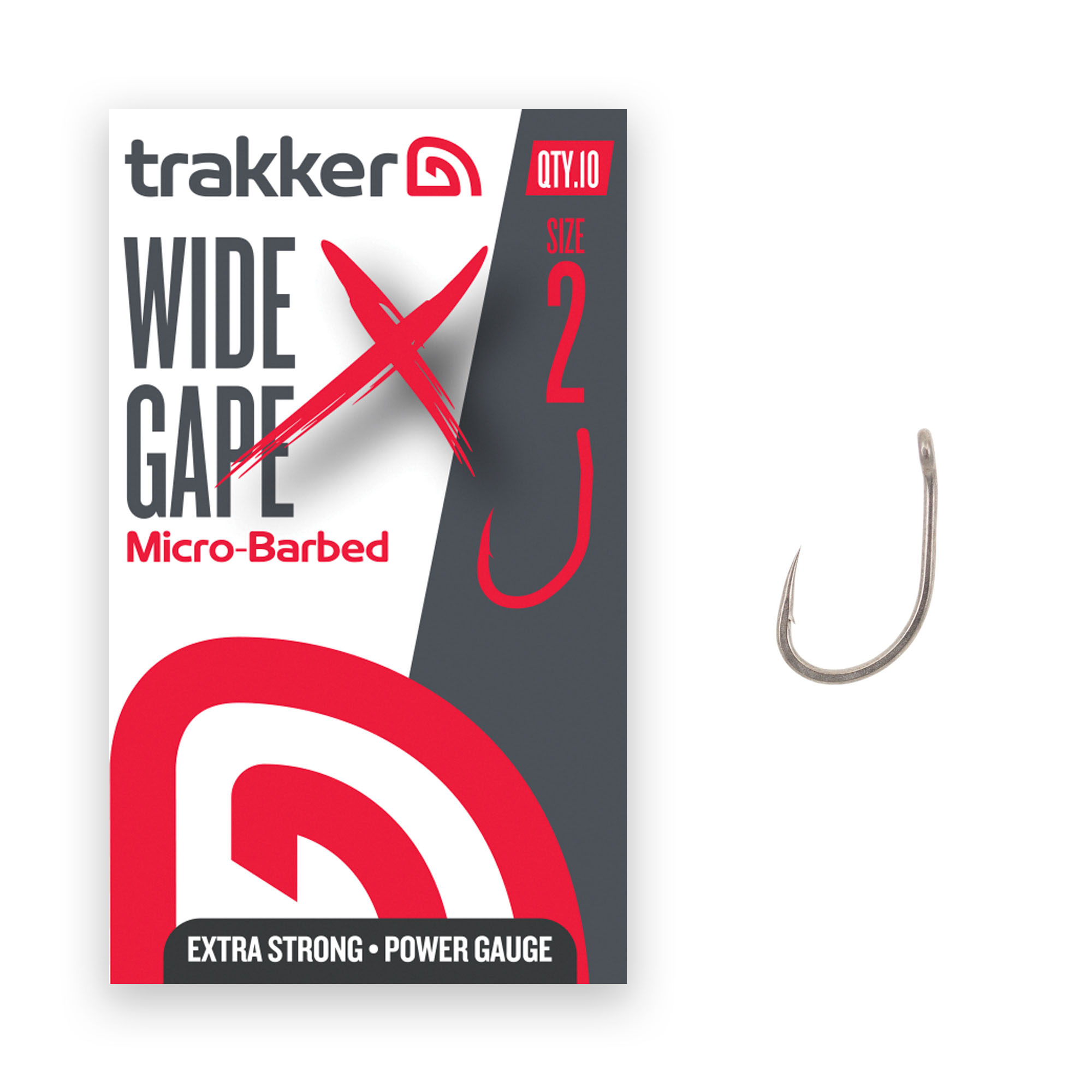 Trakker Wide Gape XS Hooks Micro Ardiglione (10 pezzi)