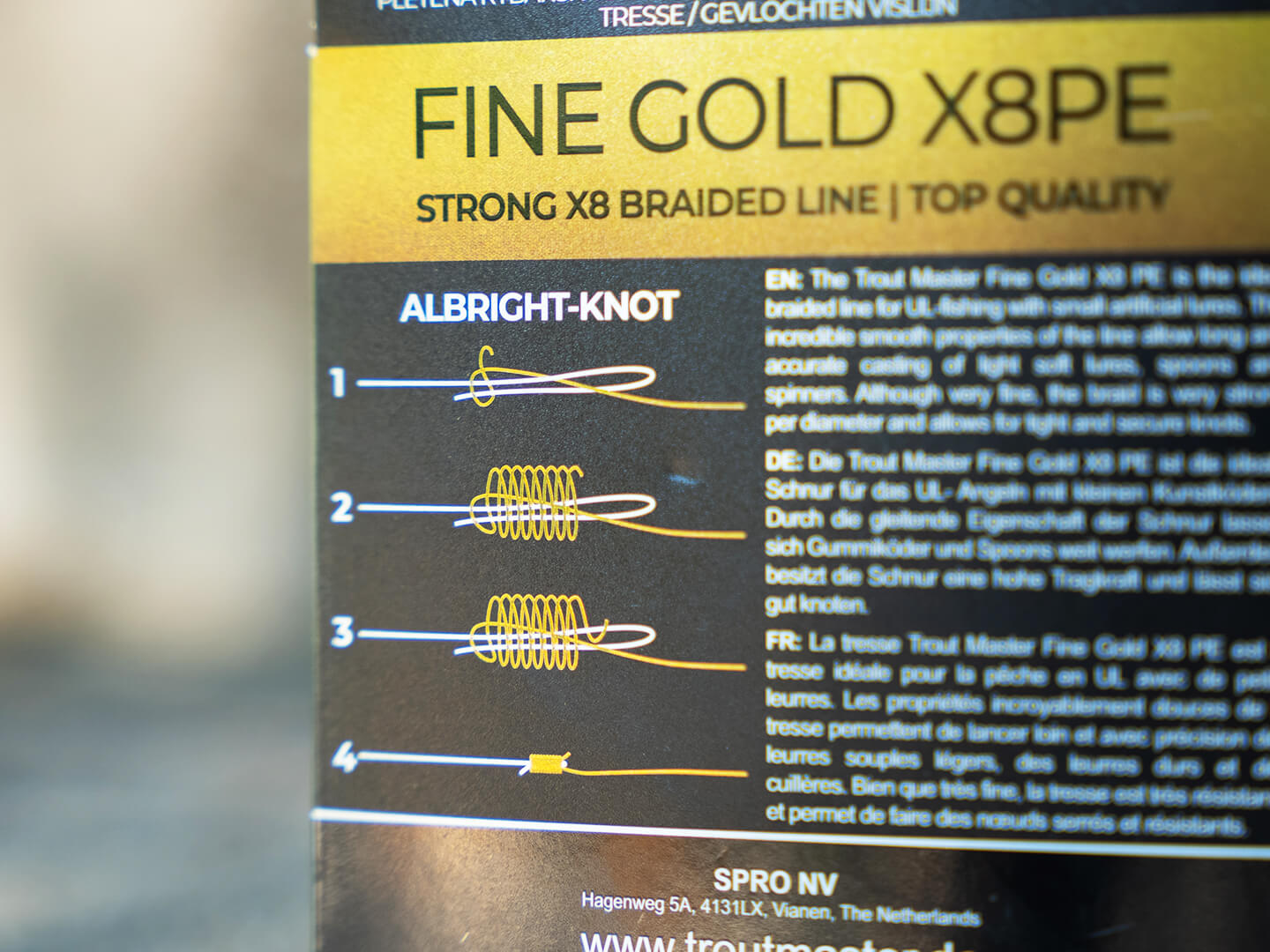 Spro Trout Master Fine Gold X8 PE Lenza Intrecciata (120m)