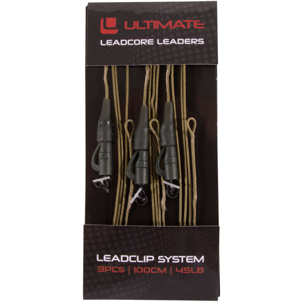 Ultimate Leadcore Leader With Leadclip System, 3 pezzi