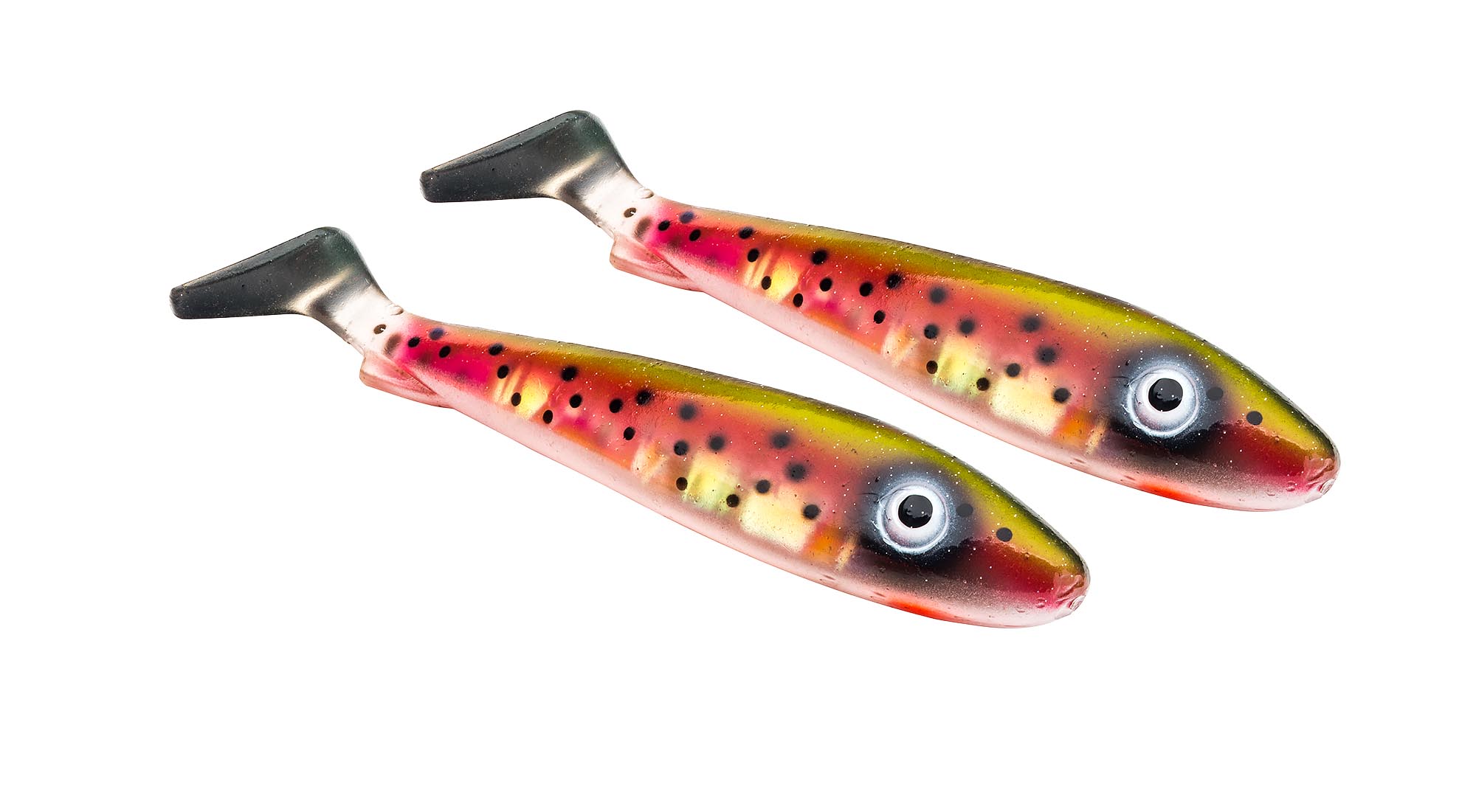 Svartzonker McRubber Shad 21cm (2 pezzi) - Flash Electric Steel Head