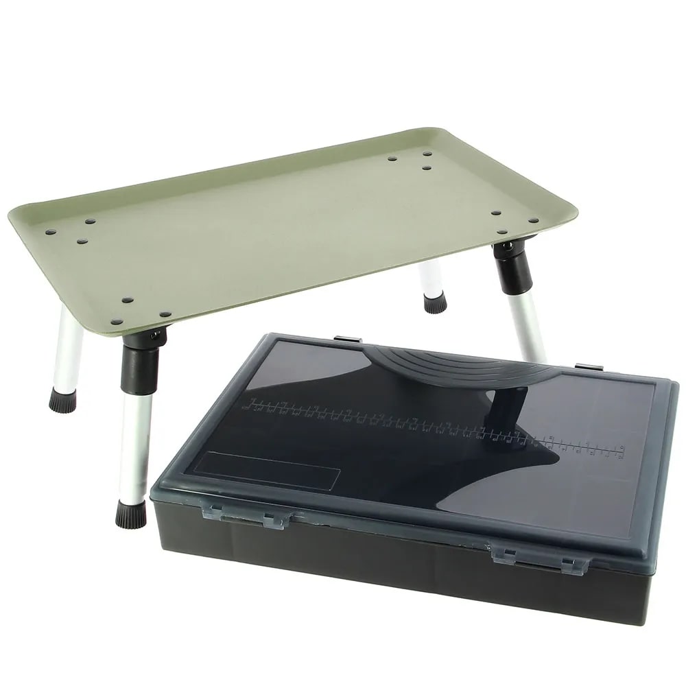 NGT Box Case System con cassetta per materiali e tavolo bivvy integrato