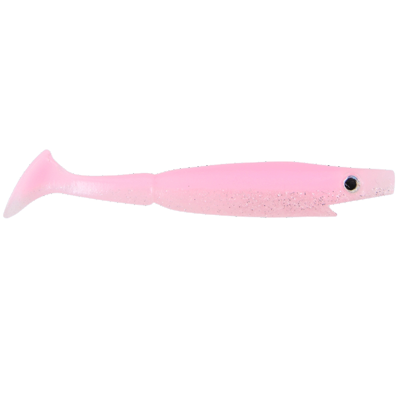 Strike Pro Piglet Shad 10cm 7g (6 pezzi) - Bubblegum Shiner