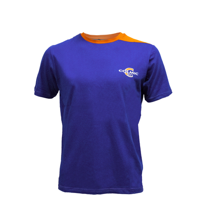 Colmic T-Shirt: Blu/Arancione