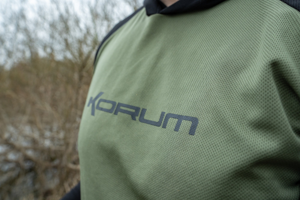 Korum Dri-Active Hooded Long sleeve T-shirt