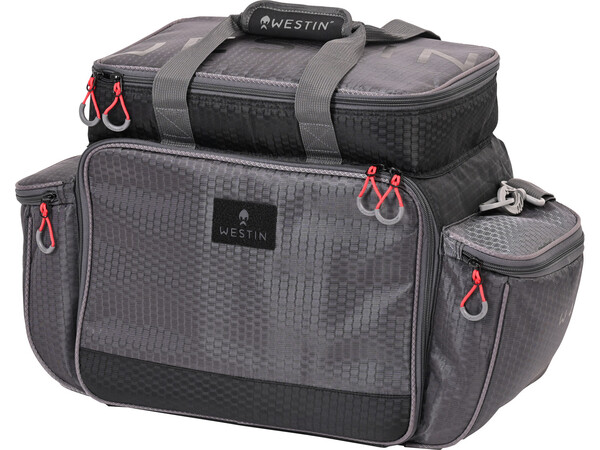 Borsa per Esche Westin W4 Master Titanium Black (Incl. 5 Scatole per Materiali)