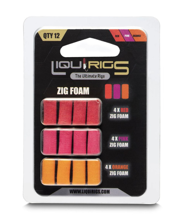 Liquirigs Liquid Zig Foam (12 pezzi) - Red/Pink/Orange