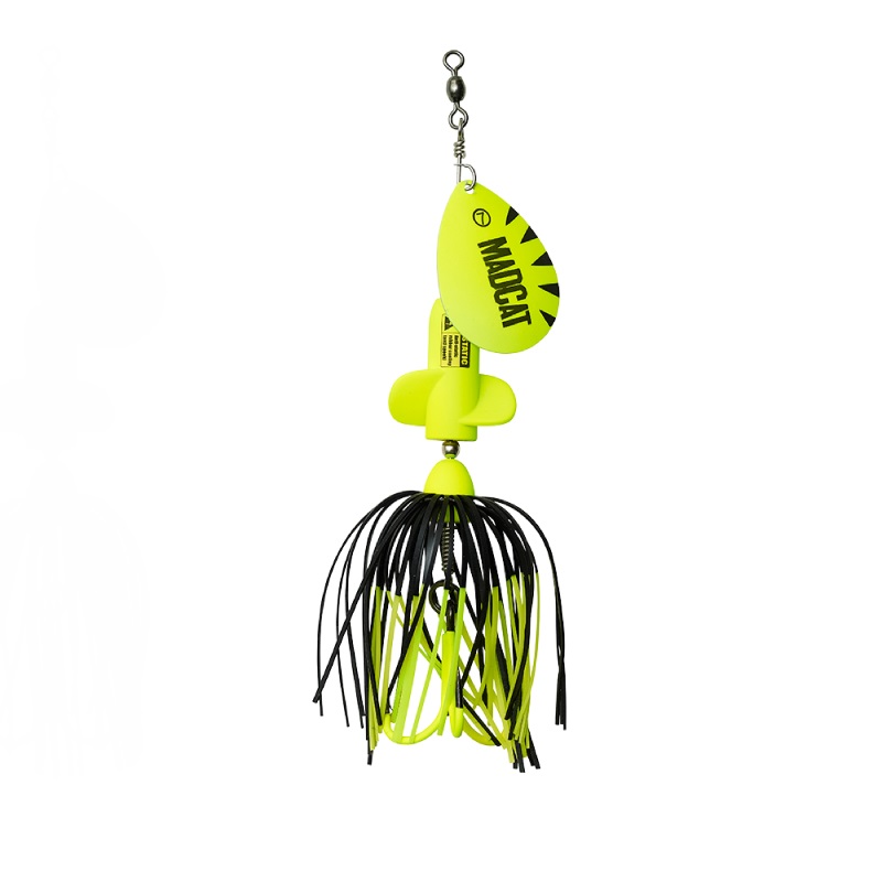 Madcat A-Static S Spinner per Pesce Gatto (65g) - Fluo Yellow UV