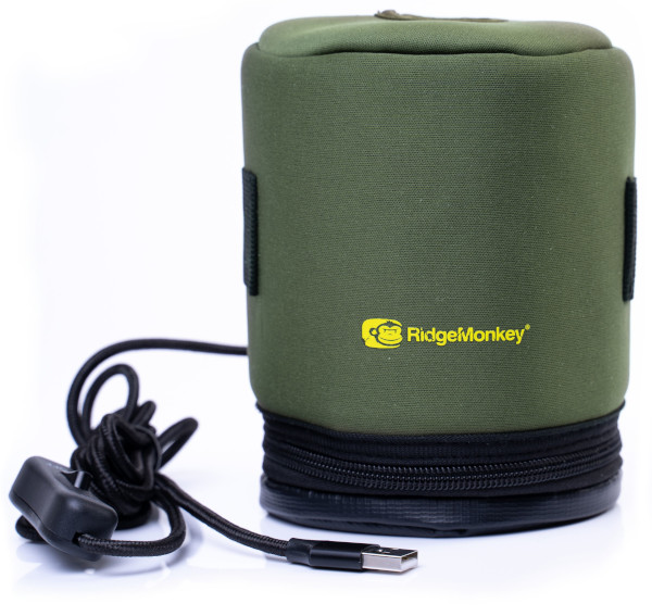 Cover per riscaldare la bombola del gas RidgeMonkey EcoPower USB