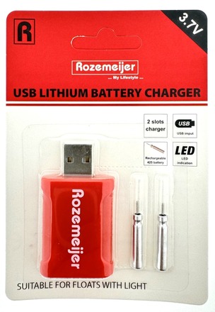 Caricabatterie Rozemeijer USB per Batterie al Litio 2 pezzi LIR425