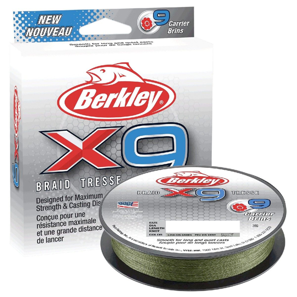 Trecciato Berkley X9 150m - Low Visibility Green
