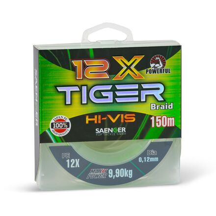 Intrecciato Saenger 12X Hi-Vis Tiger 150m